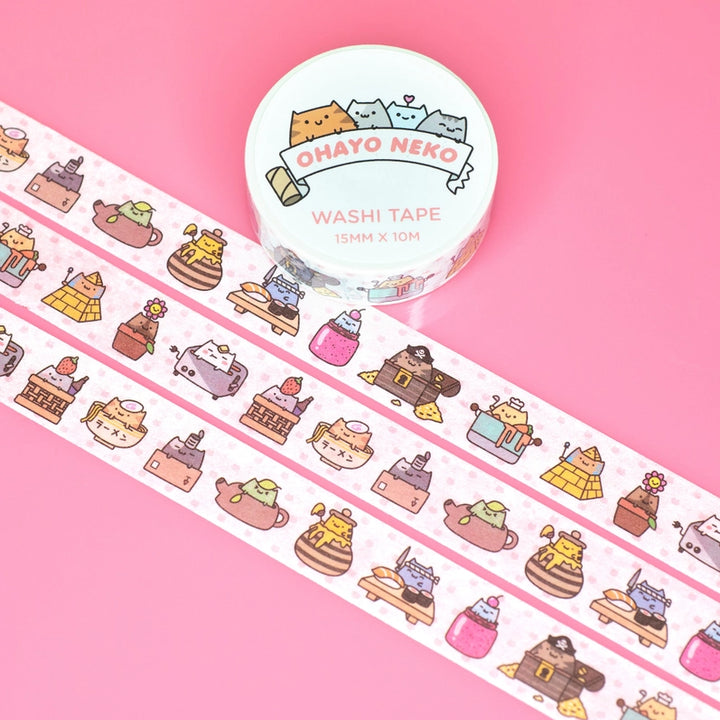 Ohayo Neko Washi Tape