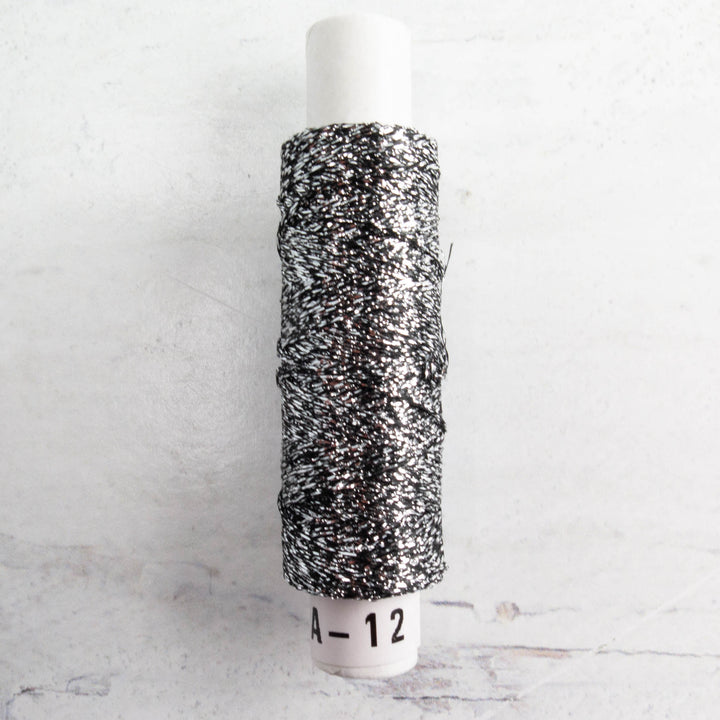 Olympus Metallic Embroidery Floss - Silver Black (#12)