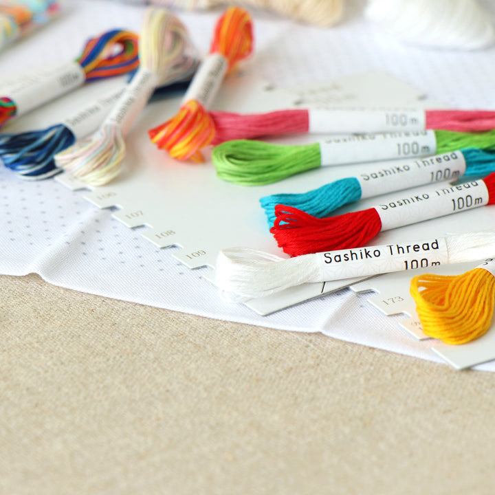 Olympus Sashiko Thread Sampler Pack - Solid Colors