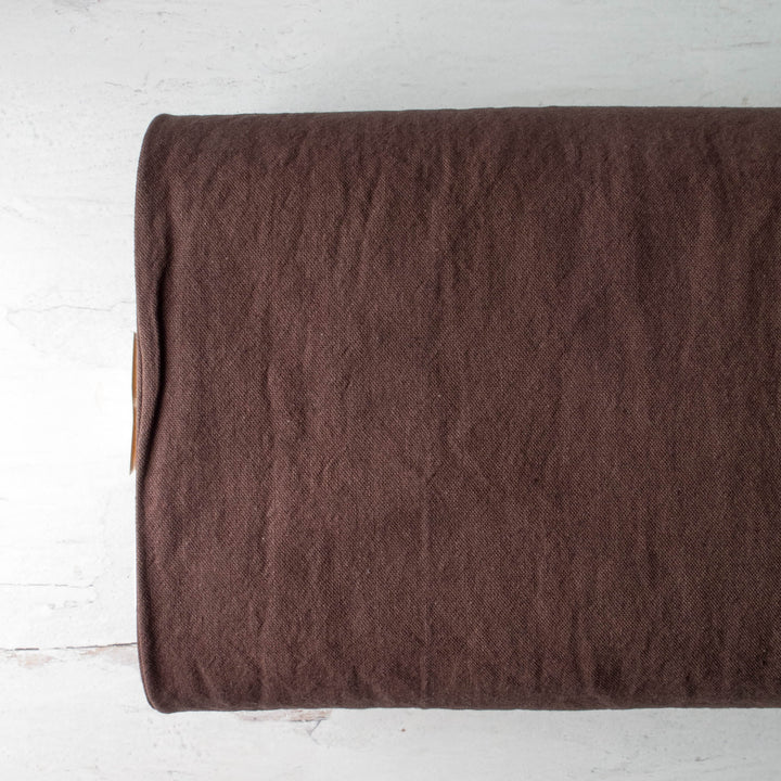 Cosmo Cotton Linen Blend Canvas - Brown