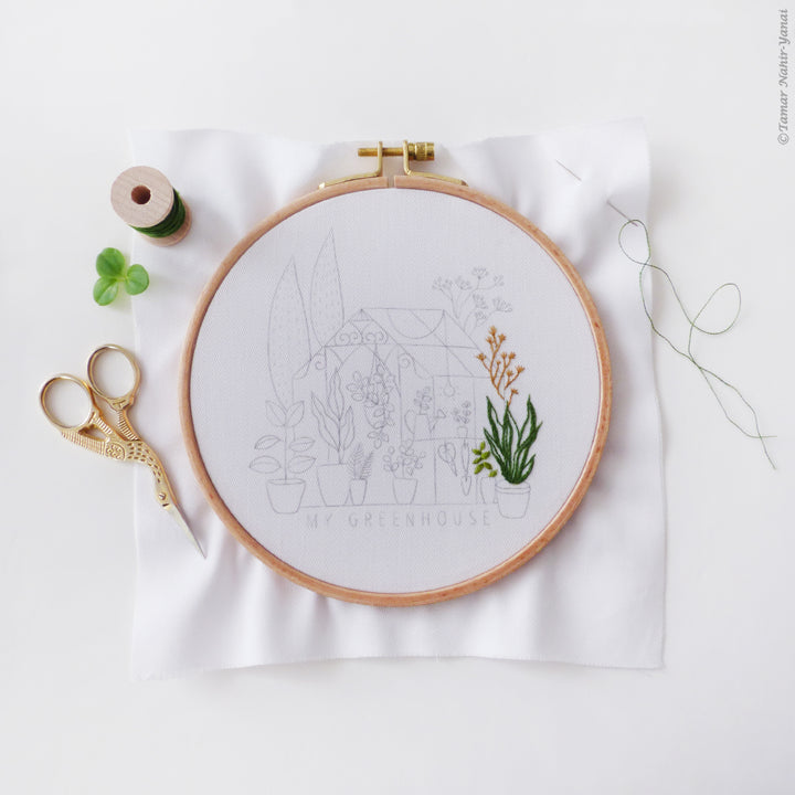 Greenhouse Embroidery Kit