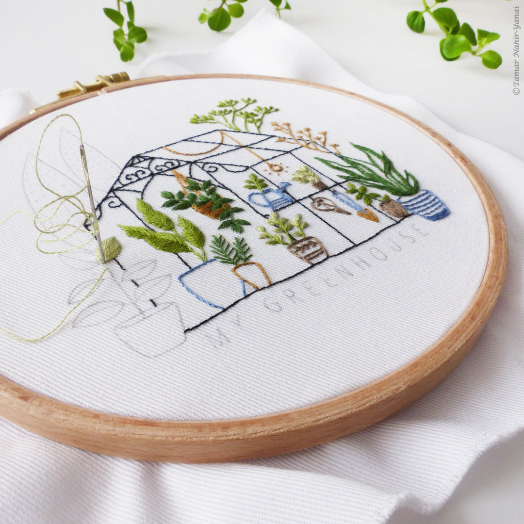 Greenhouse Embroidery Kit