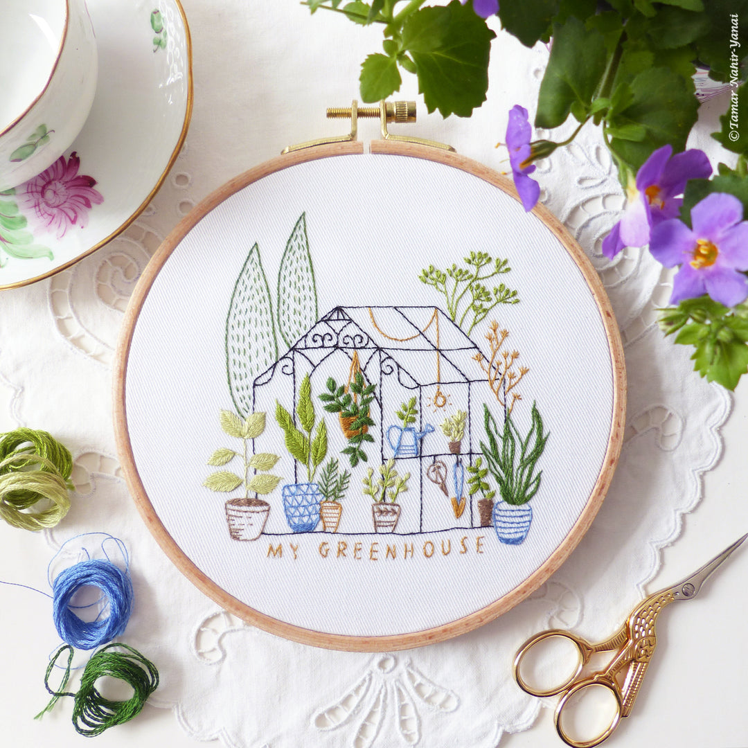 Greenhouse Embroidery Kit