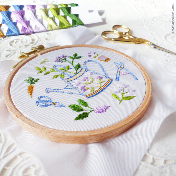 Garden Tools Embroidery Kit