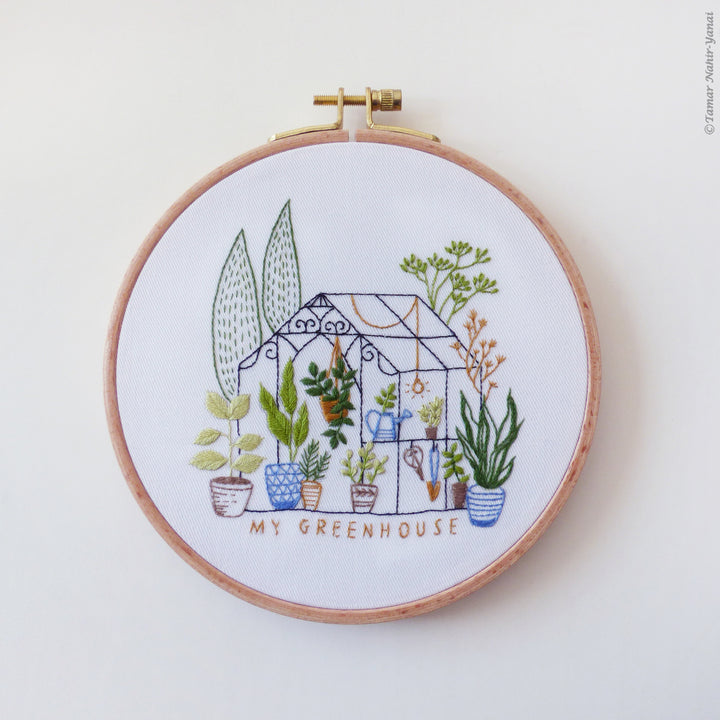 Greenhouse Embroidery Kit