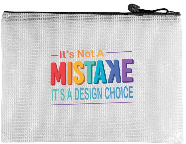 Snarky Zippered Project Bags - Not a Mistake