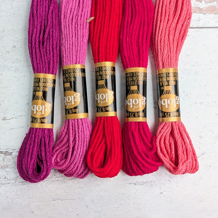 Hilo Vela El Globo Embroidery Thread (8m Skeins) - Coral Bougainvillea