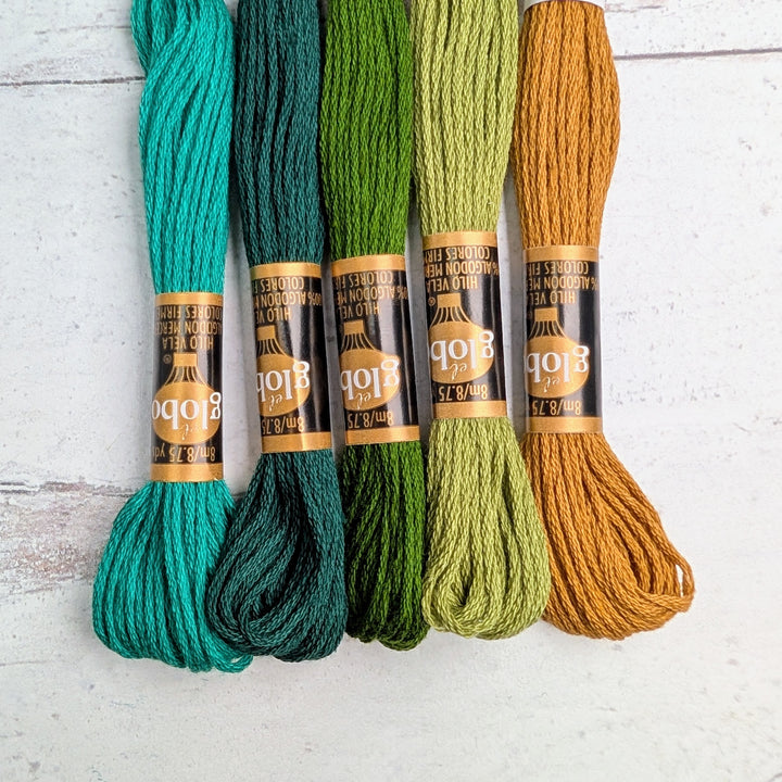 Hilo Vela El Globo Embroidery Thread (8m Skeins) - Jade to Gold