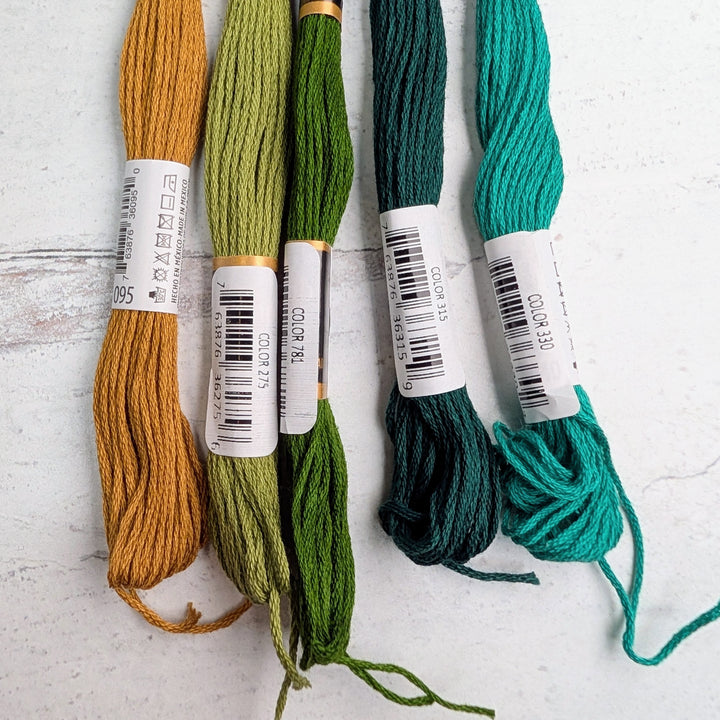 Hilo Vela El Globo Embroidery Thread (8m Skeins) - Jade to Gold
