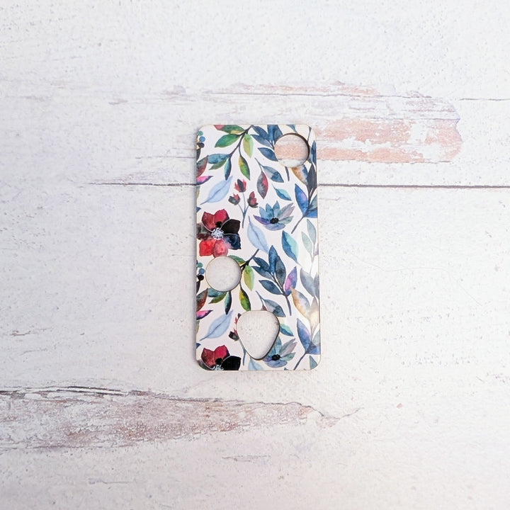 Leafy Flowers Wooden Floss Drop (6 pk)