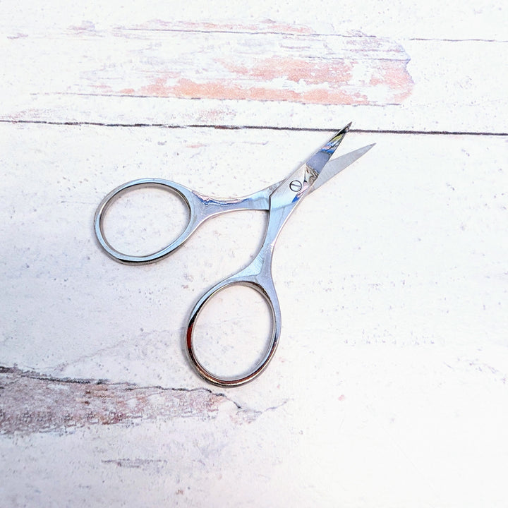 2.5" Silver Tiny Needlepoint Scissors
