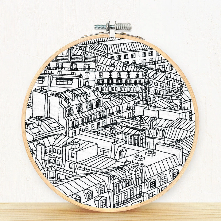 Paris Rooftops Embroidery Kit