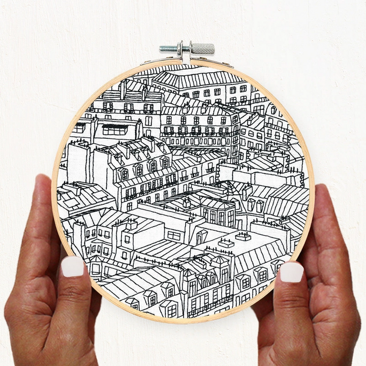 Paris Rooftops Embroidery Kit