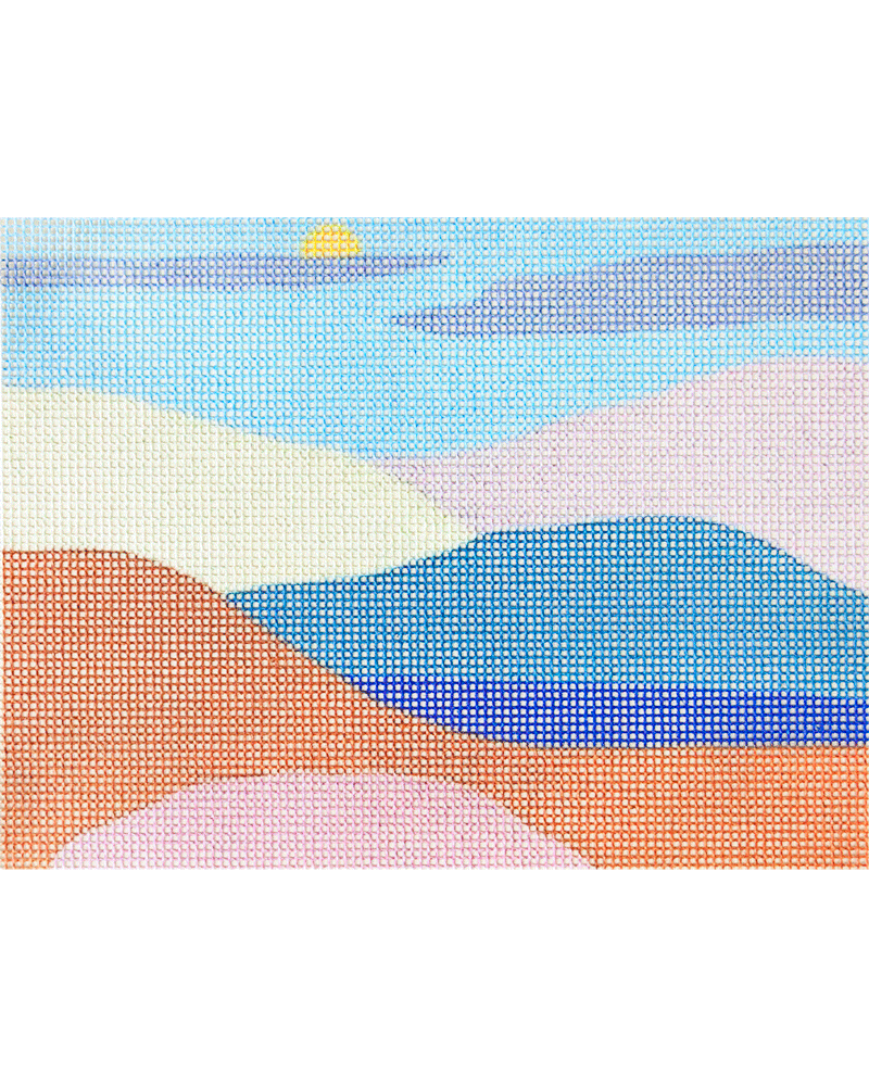 Peaceful Mountains Beginner Needlepoint Kit