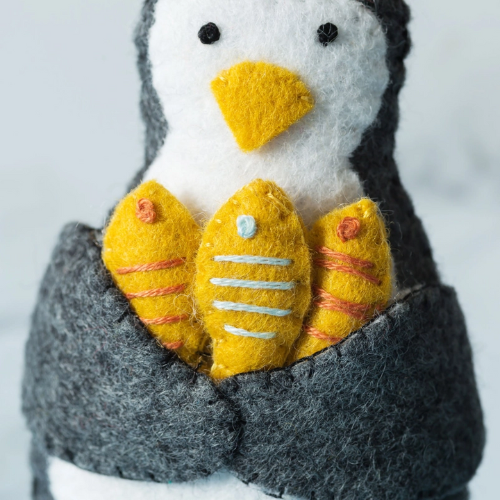 Penguin Felt Embroidery Craft Kit