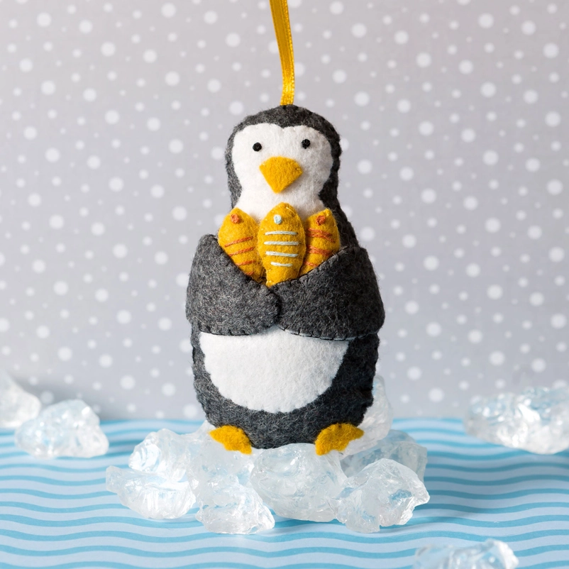 Penguin Felt Embroidery Craft Kit
