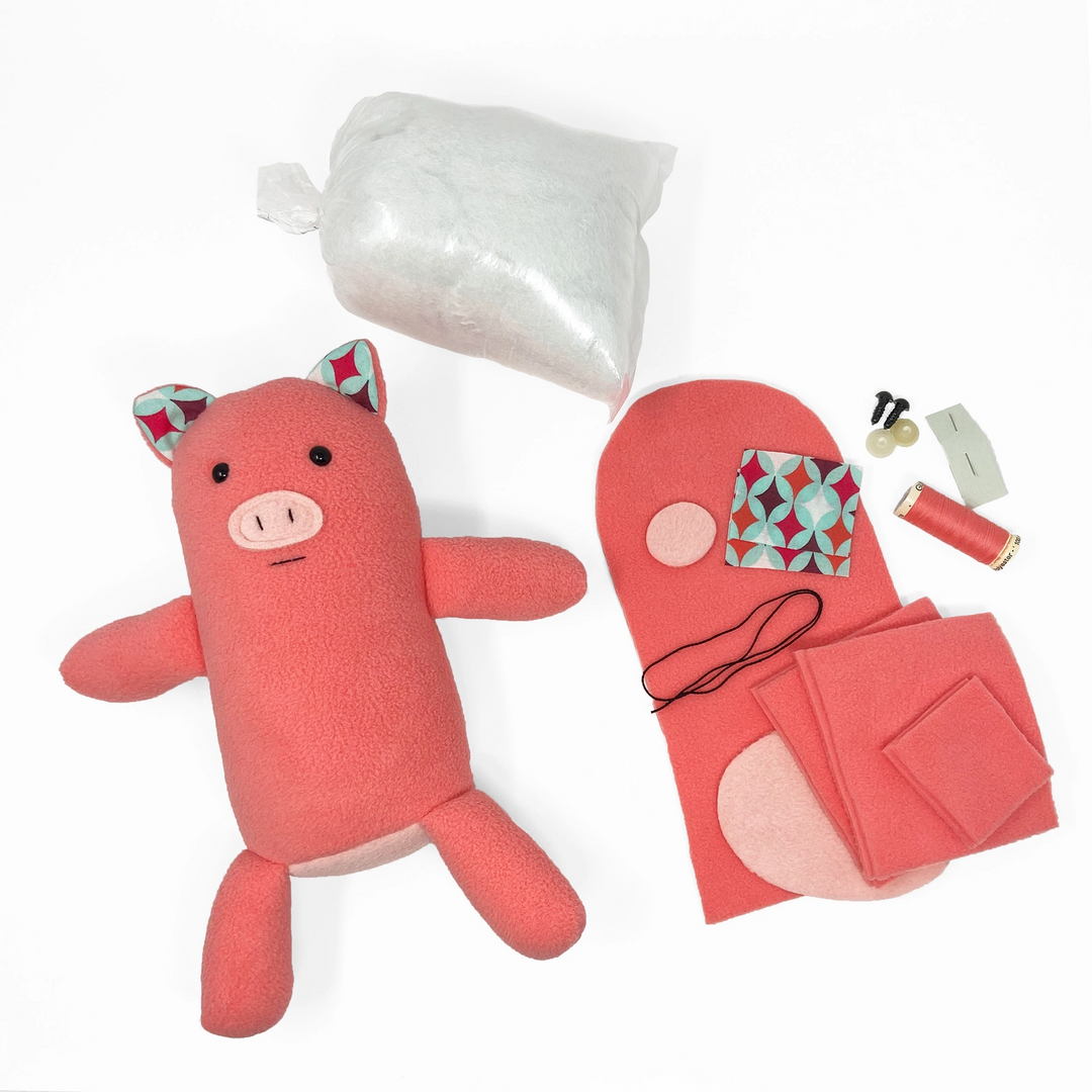 DIY Stuffed Animal Sewing Kit - Pig