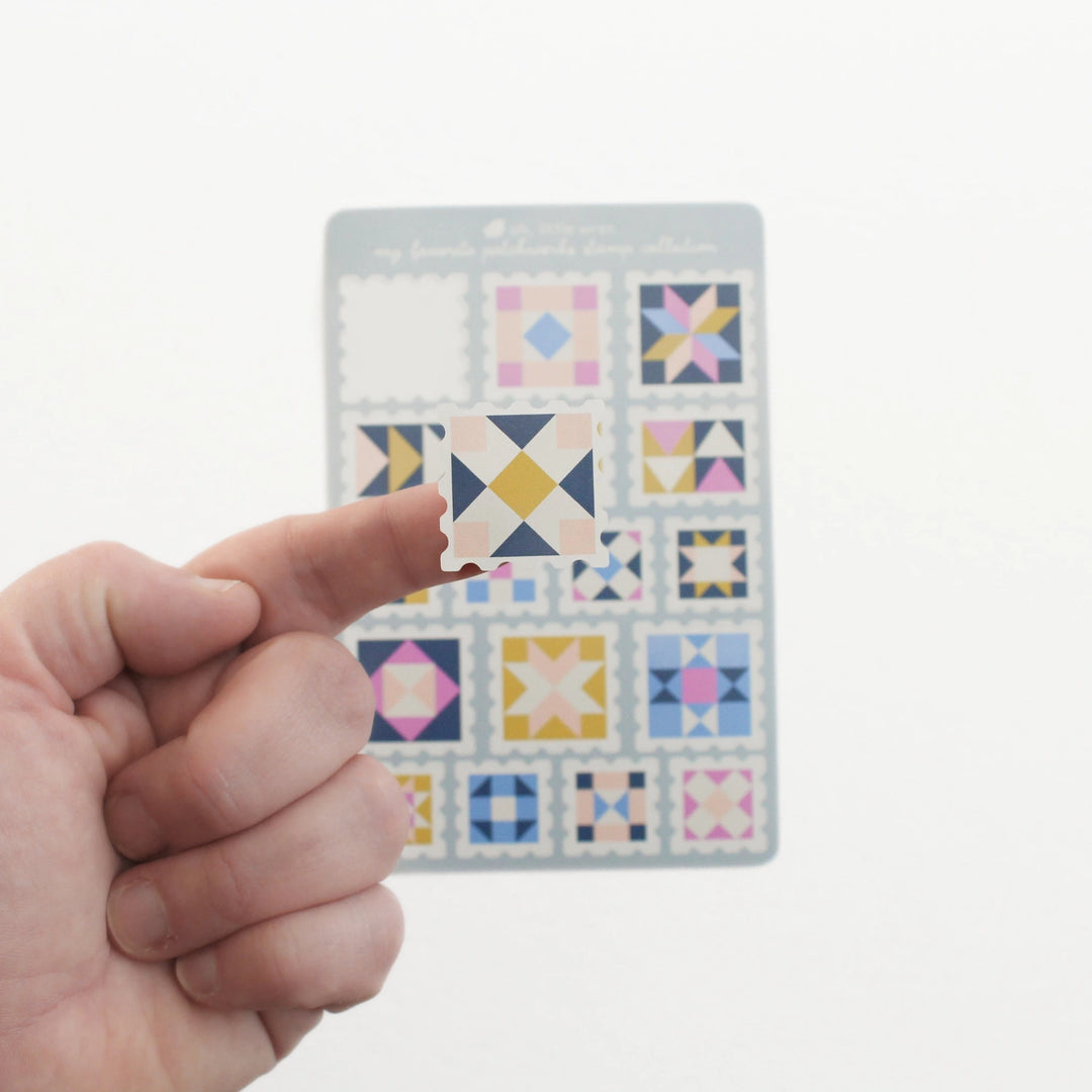 Quilt Stamp Collection Sticker Sheet