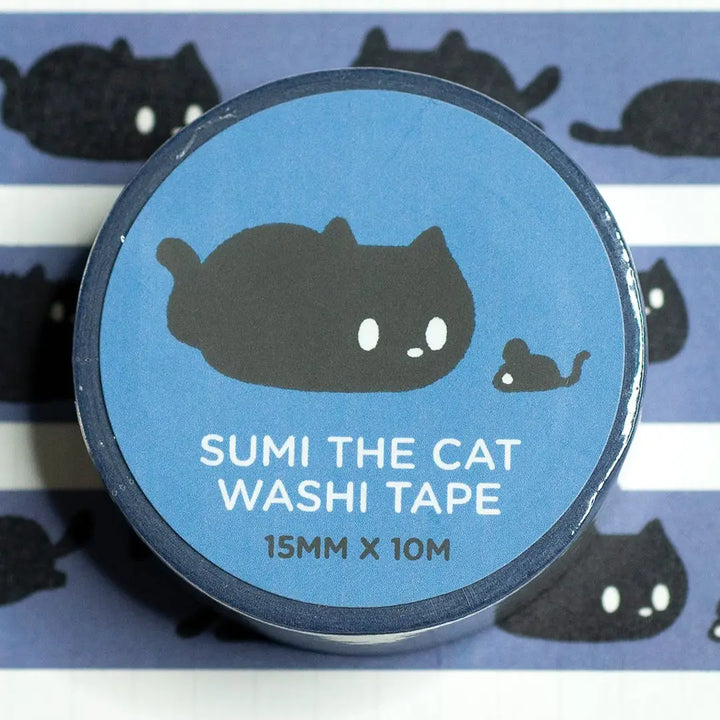 Sumi the Cat Washi Tape