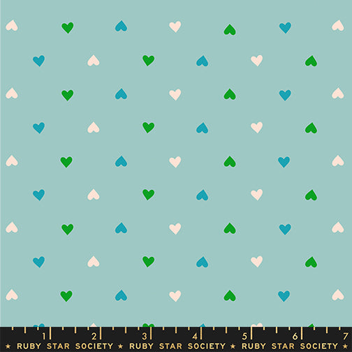 Ruby Star Society Best Day Ever - Hearts on Teal (RS009120)