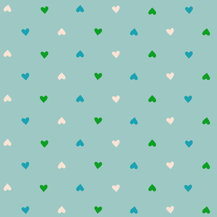 Ruby Star Society Best Day Ever - Hearts on Teal (RS009120)