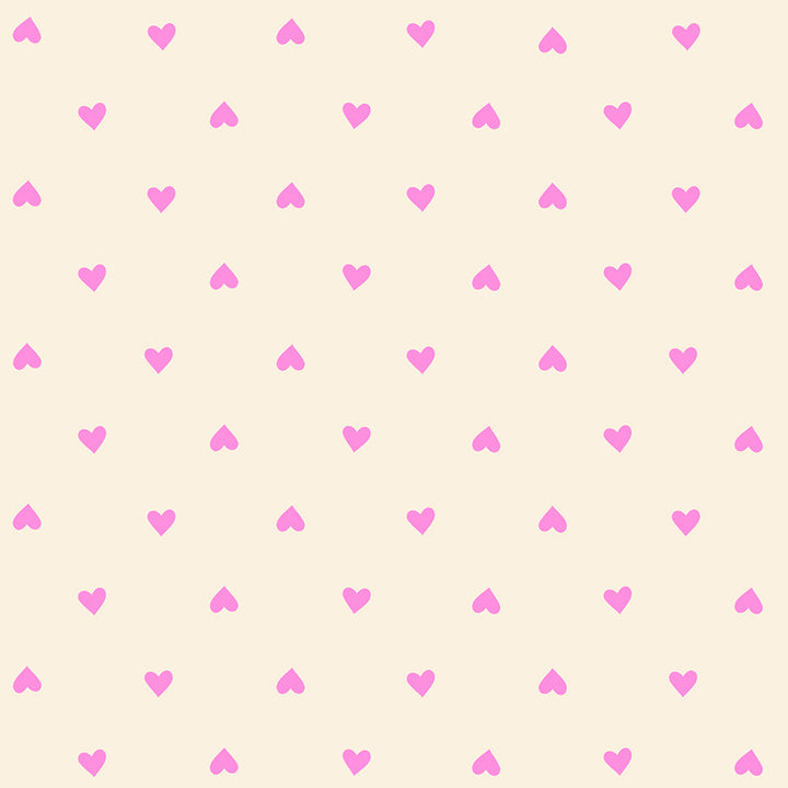 Ruby Star Society Trinketry - Mini Pink Hearts on Natural (RS9122)