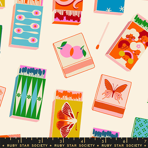 Ruby Star Society Trinketry - Matchbooks on Natural (RS10911)