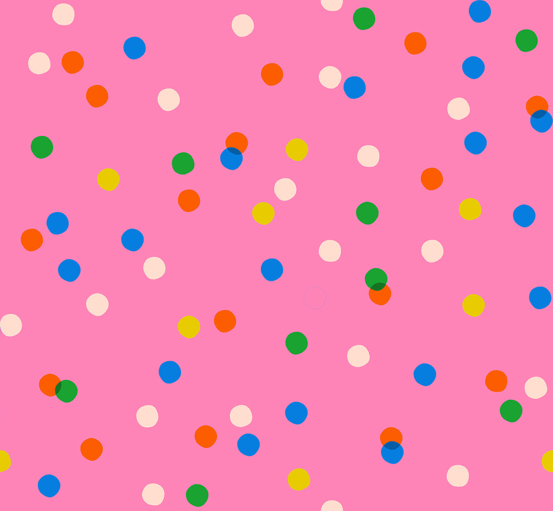 Ruby Star Society SPARKLE MART - Colorful Dots on Pink (RS0123 16)