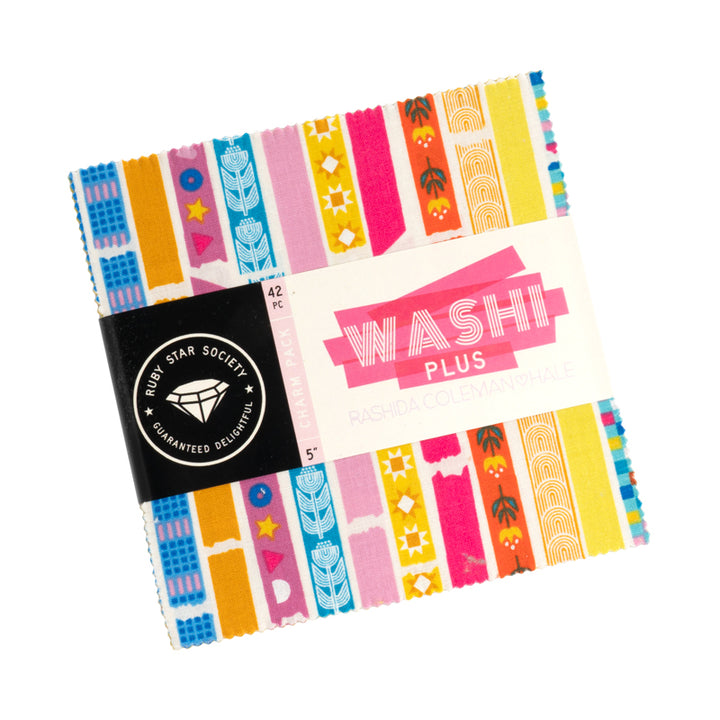 5" Cotton Fabric Charm Pack - Ruby Star Society Washi Plus