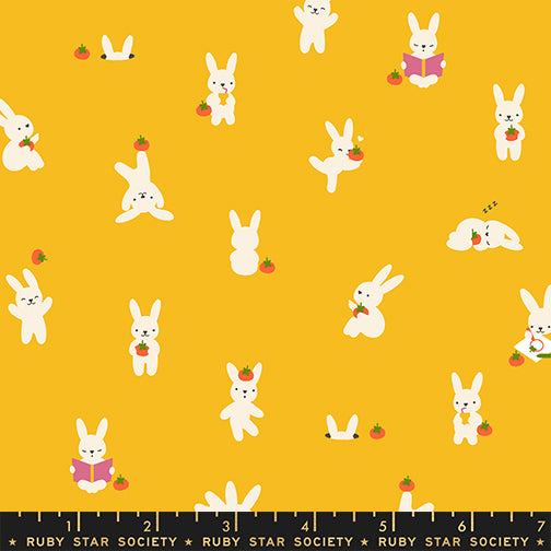 Ruby Star Society PERSIMMON - Bunnies on Dandelion (RSS1813)