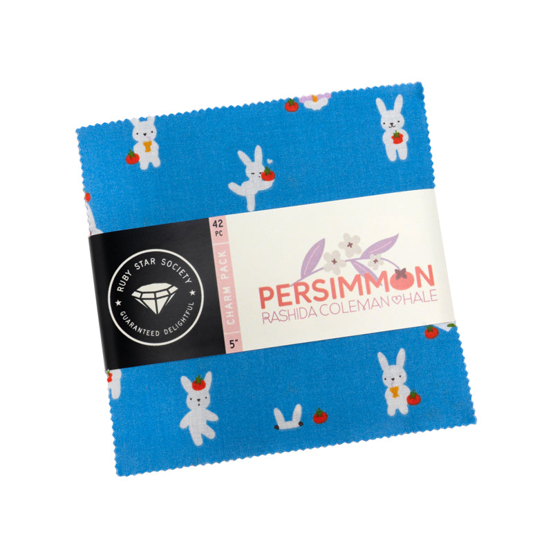 5" Cotton Fabric Charm Pack - Ruby Star Society Persimmon