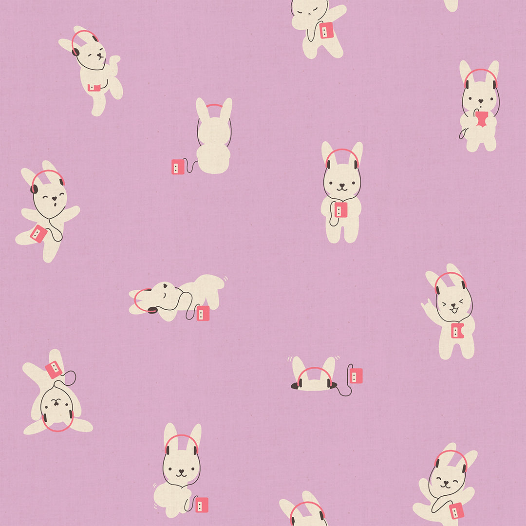 Ruby Star Society LOFI LINENS Fabric - BunBun on Wisteria (RSS2921CL)