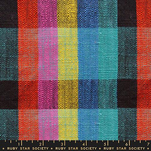 16 inch Cotton Toweling - RSS Sunshine Rainbow Plaid (RS4142 11)