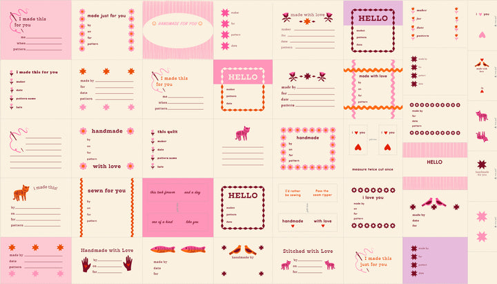 Ruby Star Society 1-800-Calico Quilt Label Panel