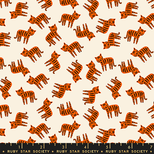 Ruby Star Society 1-800-Calico - Tigers on Natural (RS416612)