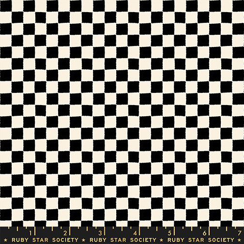 Ruby Star Society 1-800-Calico - Black & White Checkerboard (RS416718)