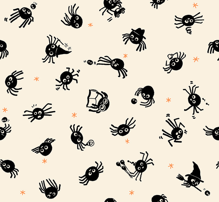 Ruby Star Society FREAKY FAMILIARS - Spiders on Natural (RSS5191-11)