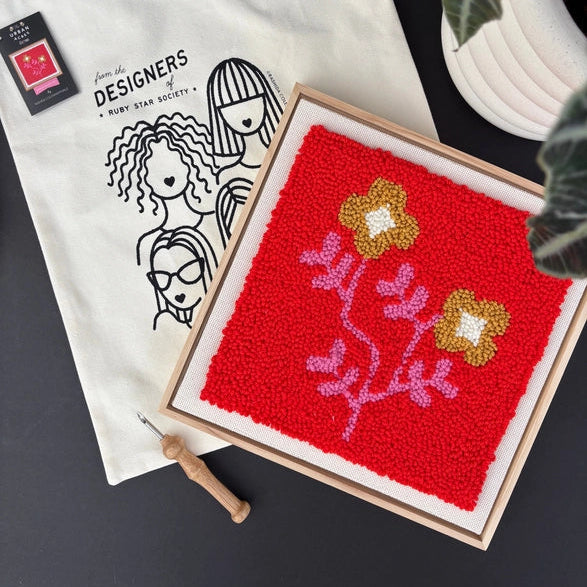 Ruby Star Society Punch Needle Frame Kit - Blossom by Rashida Ruby Star Society Punch Needle Frame Kit - Blossom by Rashida