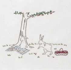 Japanese Embroidery Kit - Rabbit's Picnic