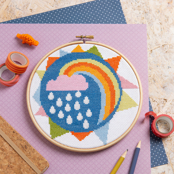 Rainbow Cross Stitch Kit