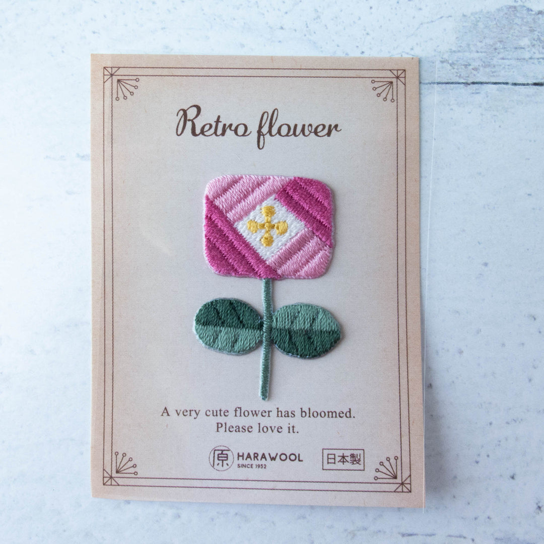 Embroidered Retro Flower Sticker Patch