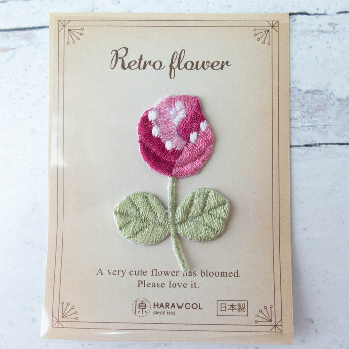 Embroidered Retro Flower Sticker Patch