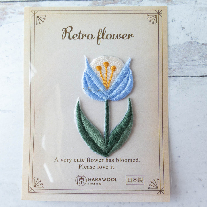 Embroidered Retro Flower Sticker Patch