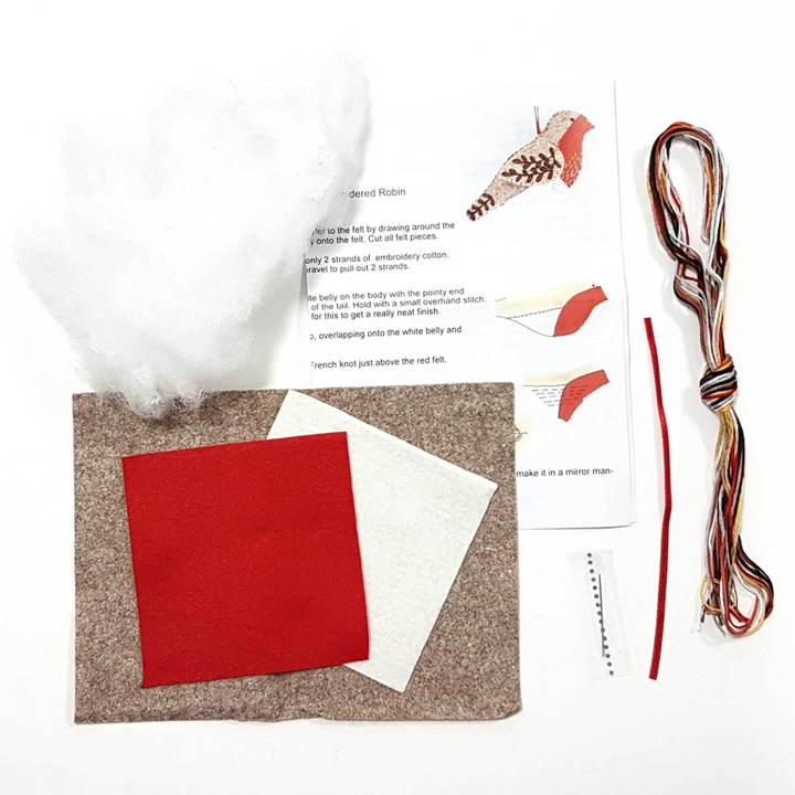 Robin Felt Embroidery Craft Kit