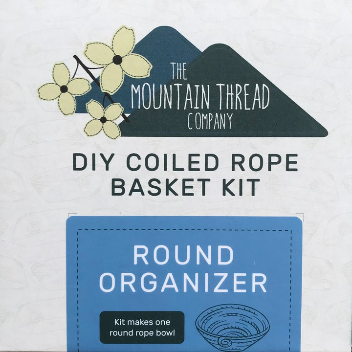 Roped Coil Basket DIY Kit - Round Organizer Bowl