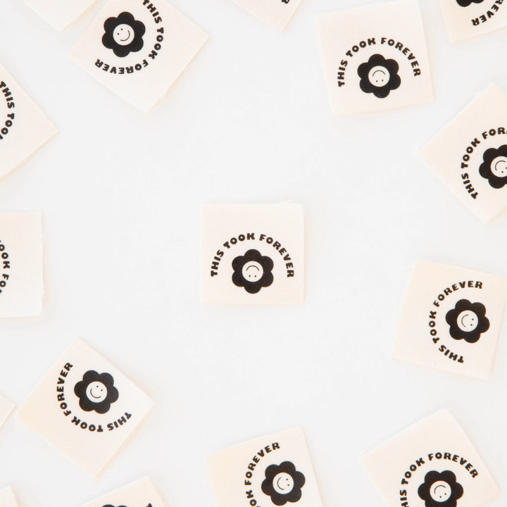This Took Forever Woven Labels