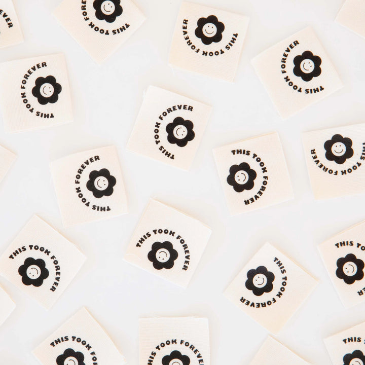 This Took Forever Woven Labels