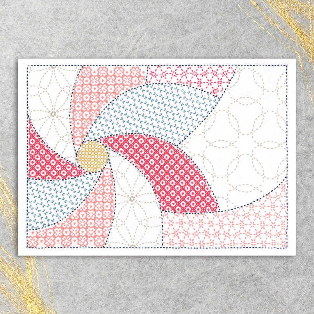 Sashiko Placemat Sampler - Hanamari (L-1010)