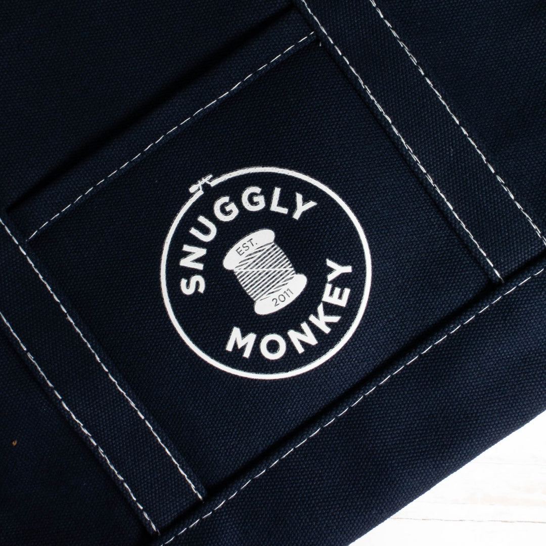 Snuggly Monkey Heavyweight Canvas Boat Tote