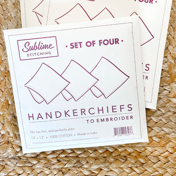 White Handkerchiefs for Embroidery